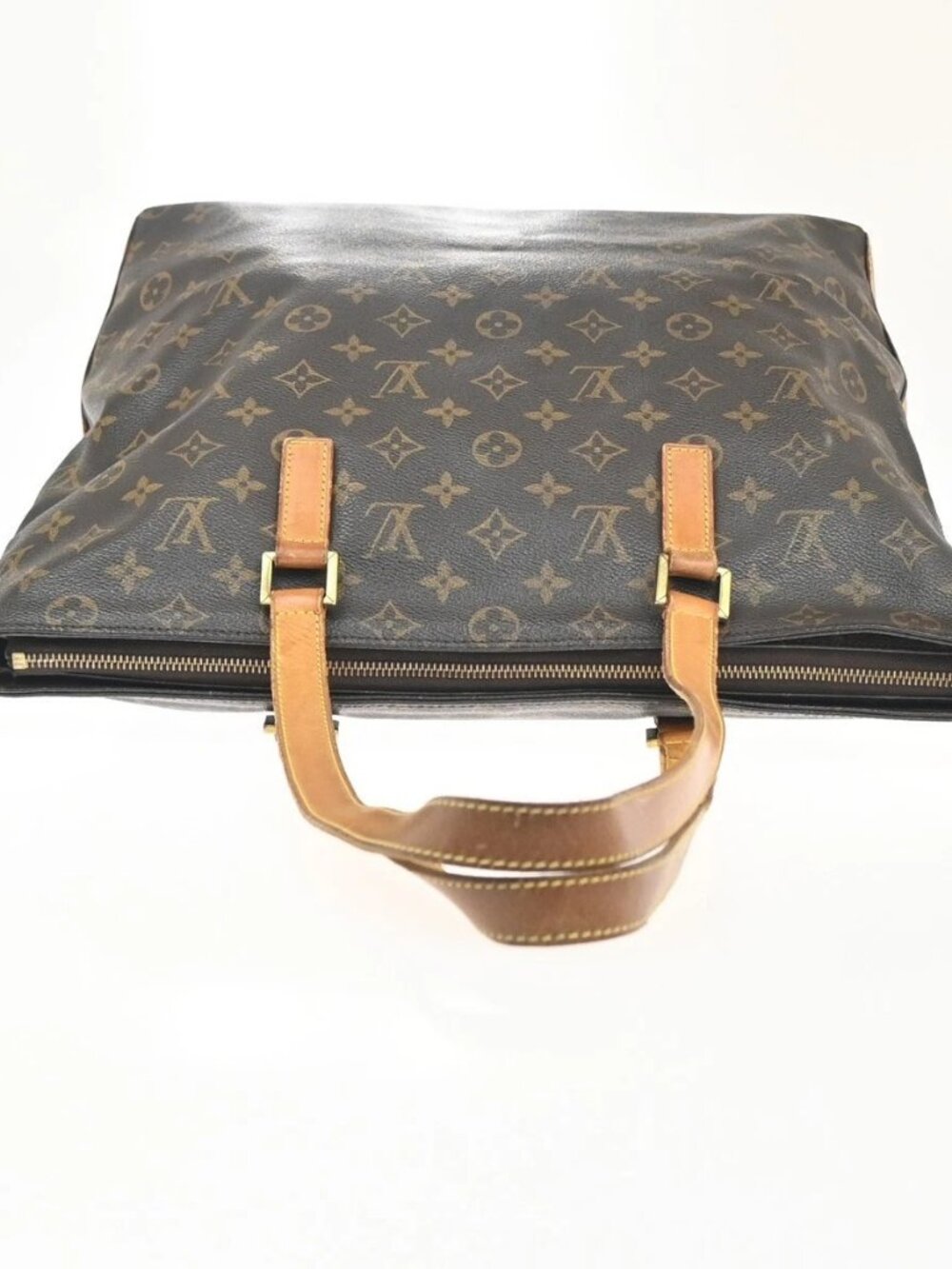 LOUIS VUITTON Cabas Mezzo Shoulder Bag Monogram Leather Brown M51151 82MA440 - Picture 5 of 16